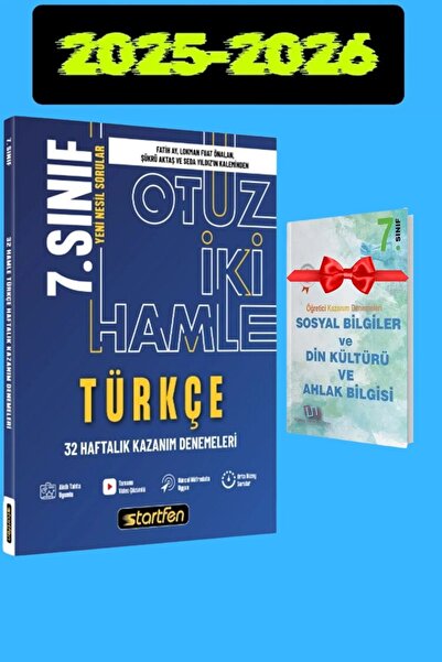 Startfen 7. Sınıf Türkçe 32 Hamle Kazanım Denemeleri