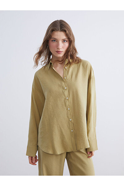 LC Waikiki Cămașă de damă în amestec modal supradimensionat