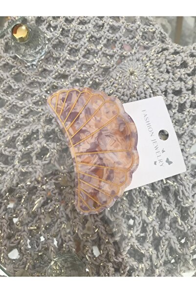 the ASEL İNCİ مشبك على شكل صدفة بحرية بتفاصيل مفصلة