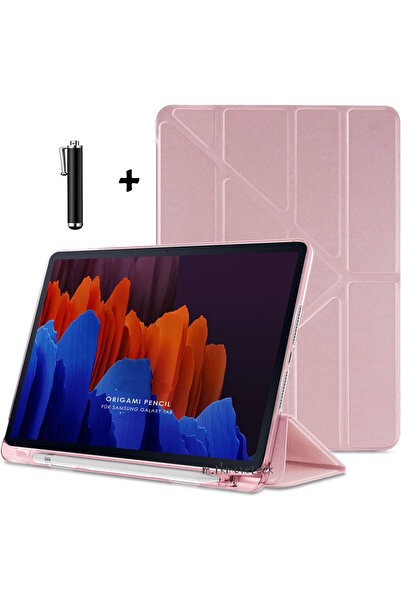 m.tk moveteck Xiaomi Redmi Pad 2 Compatible Case with Smart Pen Compartment, Foldable Stand, Soft Silicone + Pen Set