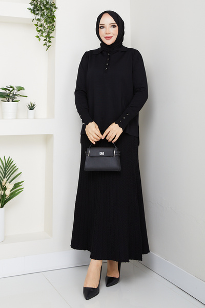 Pamuk Butik Women's Skirt Knitted Mercerized Knitwear Dress