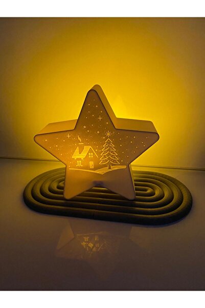 smilechild Yılbaşı Süsü Ledli Yıldız Dekorasyon 1 ADET LED MUM DAHİLDİR