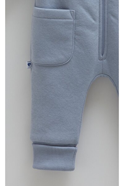 Caramell Baby Boy Romper 3 Thread Ruffled, Hooded Winter Baby Romper 1-12 Months