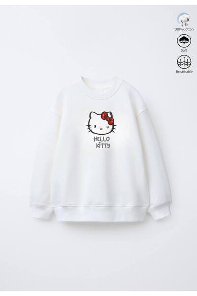 Butik Hello kitty Çift baskı detaylı Premium kalite sweat /Bluz (Şardonsuz)