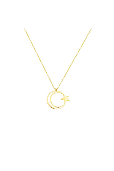 Bilezikci Ayyıldız 14 Ayar Altın Kolye