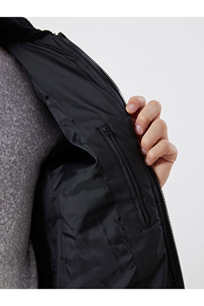 LC Waikiki Plus New Season Standard Fit Shirt Collar Men's Leather Look Jacket