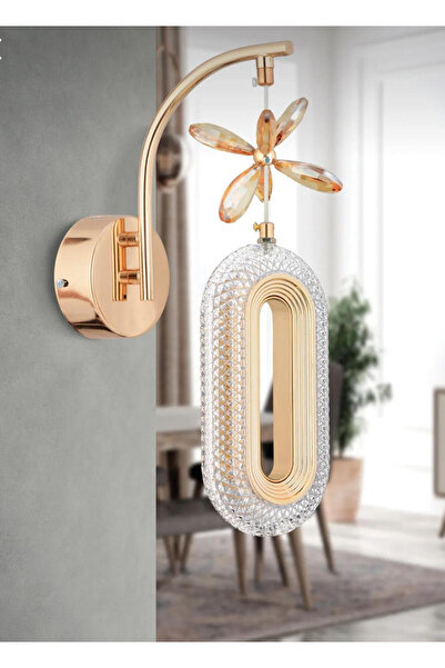 Akgül Elektrikli Gün ışığı Ledli Lüks Duvar Aplik Gold