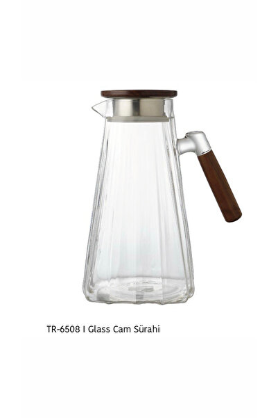 AROW Çırağan Home Glass Akasya Kulplu Borasilikat Cam Sürahi 1.8 Lt