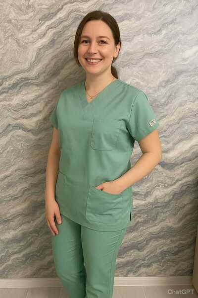 BOSKAMİ MEDİKAL Core Flex Lüks Likralı Unisex MİNT YEŞİLİ Alt Üst Takım Dokto...