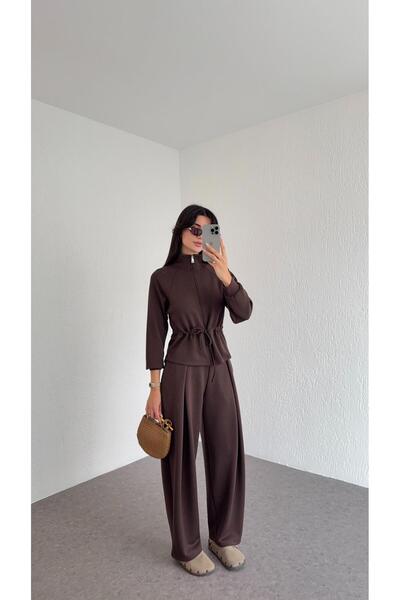 HAZELANNA Shalwar Cut Modal Bitter Brown Set