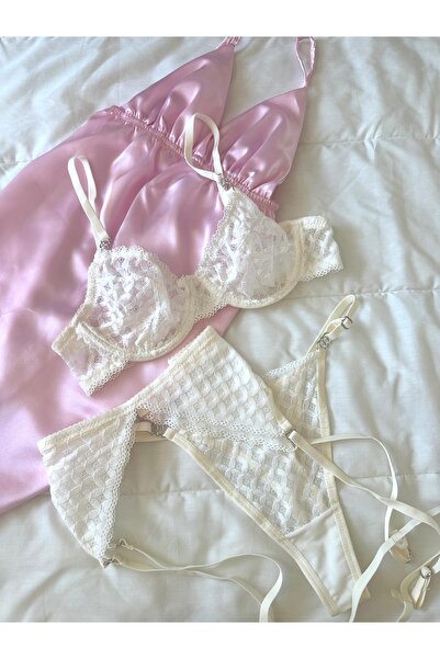 Feruzdesign Σετ σουτιέν 3 τεμαχίων Emilly White Underwire