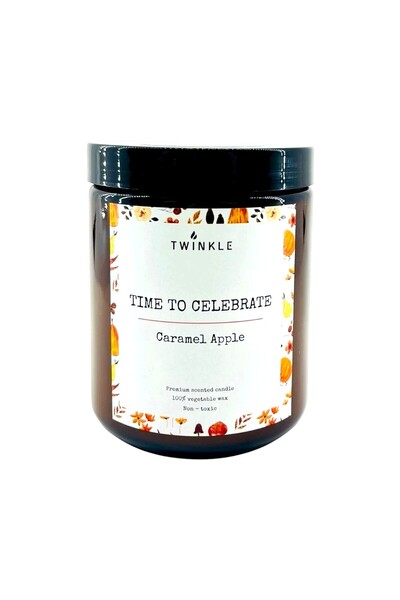 Twinkle Lumanare parfumata Mar Caramelizat, Ceara naturala, Fara fum negru si toxic, 200 g net