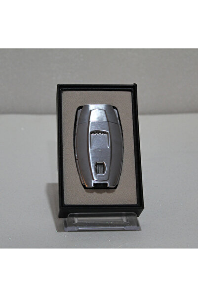 COHİBA Parmida Çift Torch Pürmüz Gümüş Metal Puro Çakmağı