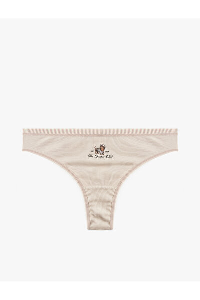 Koton Comfortable Fit Cotton Printed Brazilian Panties