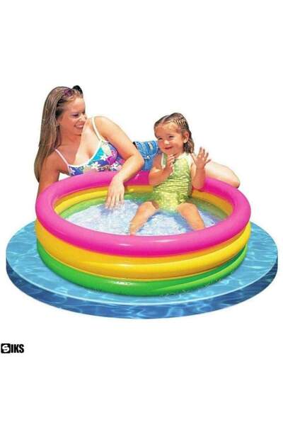 SIKS Round Inflatable Pool for Children Outdoor / Indoor, Dimensions 110 x 30 cm