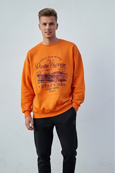 KOZİA OUTDOORS سترة رياضية مطبوعة للجنسين بياقة دائرية