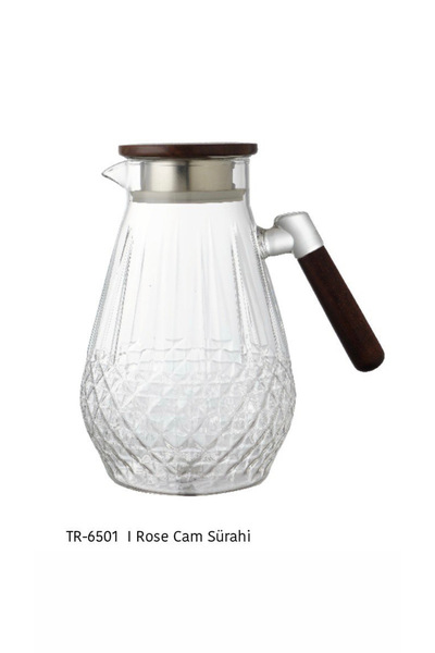 AROW Akasya Kulplu Borasilikat Cam Sürahi 1.8 Lt