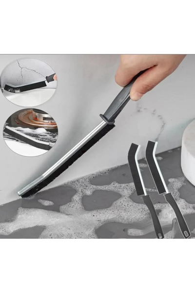 TİNEKE 3 Pieces Multi-Purpose Multi-Fine Cleaning Brush Between Joints Bathroom Kitchen Sink Detail Cleaning Brush