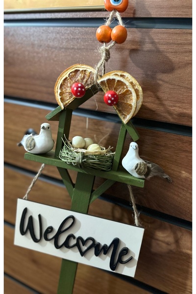 Marrone Bird's Nest Door Ornament Garden Balcony Tree Cottage Ornaments