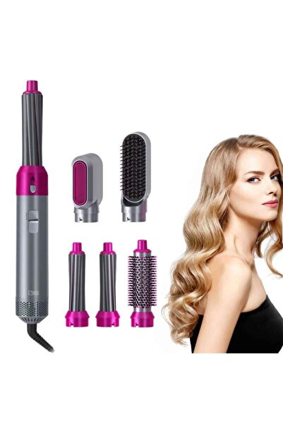 SIKS Perie electrică 5 în 1, cu 5 capete de coafat interschimbabile, 3 setări...