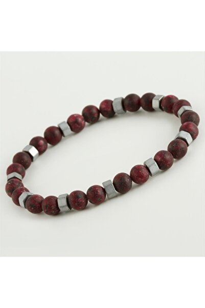 ZERO LAND XMPDBY Ceyt - حجر الهيماتيت الطبيعي (210117) سوار - سوسن