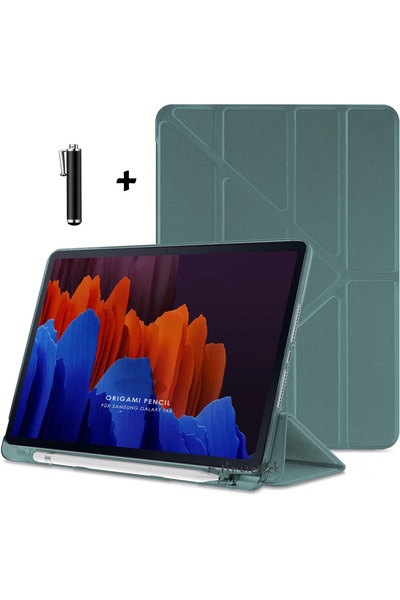 m.tk moveteck Honor Magic Pad 2 Compatible Case Soft Cover Silicone with Smart Pen Compartment and Foldable Stand