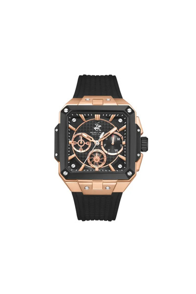 Beverly Hills Polo Club Bp3742X.851 Men's Wristwatch | Rose Gold Case & Silicone Cord