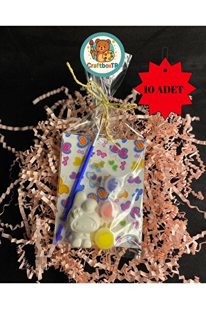 CRAFTBOXTR HEDİYELİK MELODİ TAŞ BOYAMA SETİ (10 ADET)/Kendin Yap, Doğum Günü,...