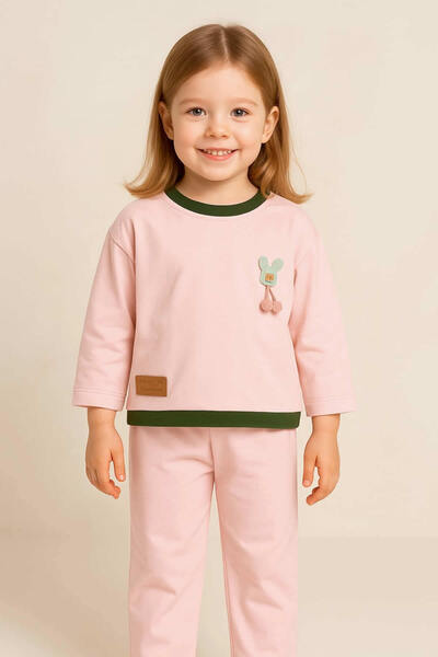 krm kerem bebe Plain Oversive Girl's Suit