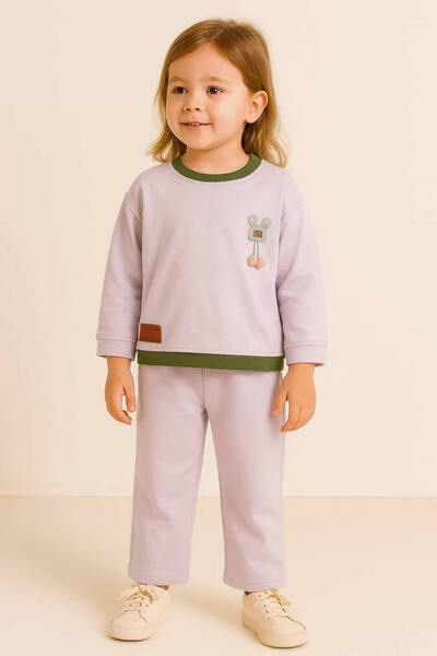 krm kerem bebe Plain Oversive Girl's Suit