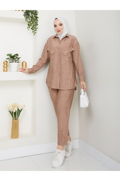 Vibeys Collection Women's Double Suit with Trousers