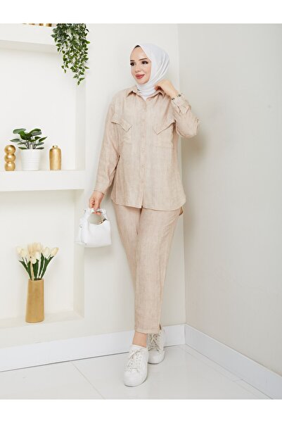 Vibeys Collection Women's Double Suit with Trousers