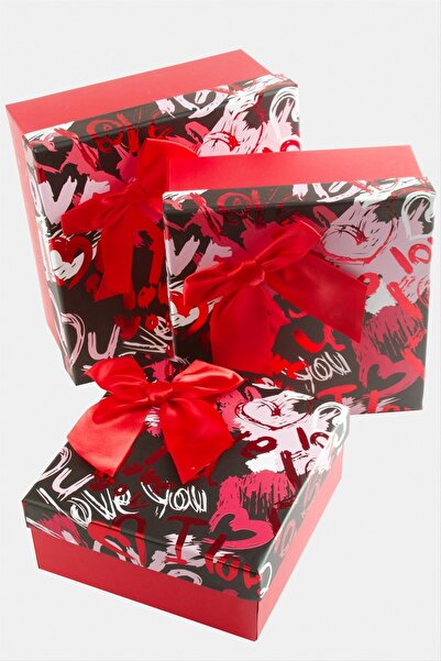 fantastik store 3-Piece Love Written Heart Gift Box