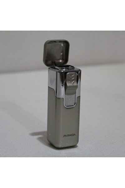 COHİBA Parmida 4 Torch Bej-Gümüş Metal Puro Çakmağı