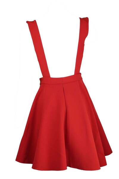 Vero Moda Hilary Bright Red Skirt - XS, red, 91% polyester, 9% spandex