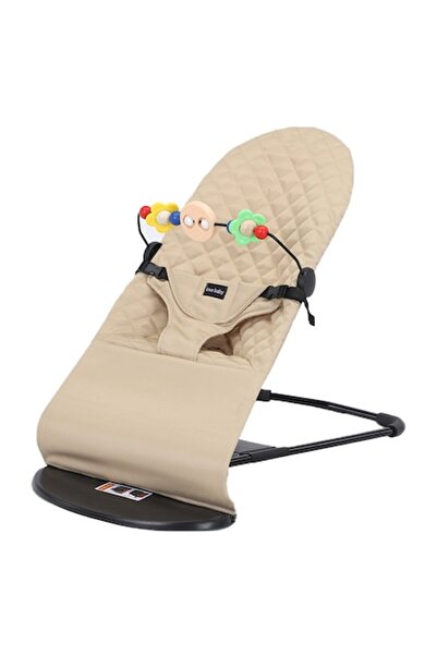 Senmase Baby Rocking Chair, Senmase, Ergonomic, Height Adjustable, Foldable, Crem,Caramel