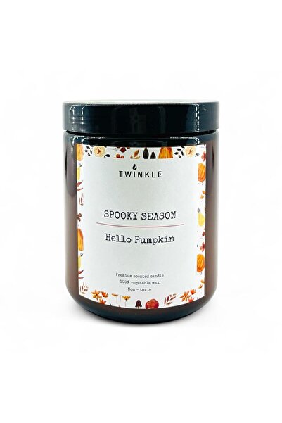 Twinkle Lumanare parfumata Dovleac|Mirodenii, Ceara soia, Ardere curata, Fara fum negru si toxic, 200 g net