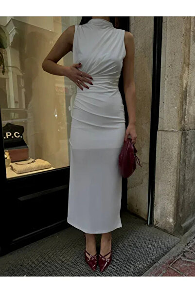 Gözdemoda kadın zarif uzun elbise