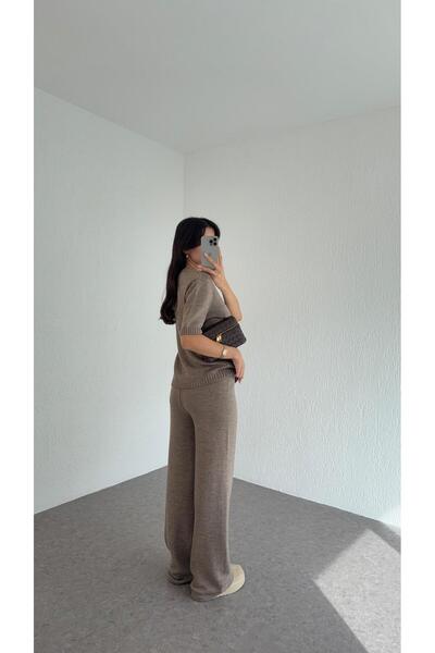 HAZELANNA Mink Knitwear Set