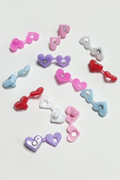 FREEDOM STOREE Accesoriu tricotat cu piatră de inimă 12 bucăți