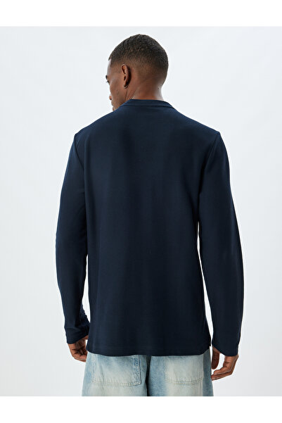 Koton Ανδρικό μπλουζάκι για ενήλικες Navy Blue 5WAM10196HK