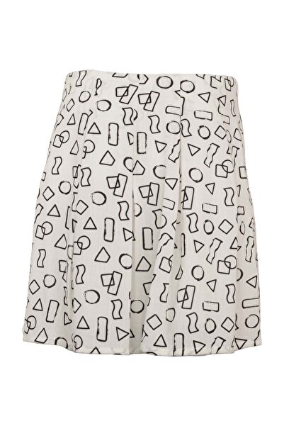 ONLY Cherry White Skirt - L, White, 82% viscose 18% nylon