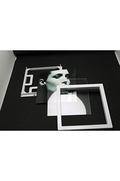 LİFE GLOBAL Sök Tak Square Frame White (3 Pcs) Photoless Pvc Protected 14X14 Package Pvc Li