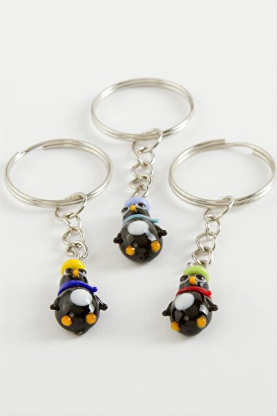 feryal سلسلة مفاتيح زجاجية على شكل نجم البحر