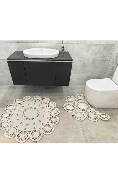 GNG Home Tekstil Gng Home Covoraș rotund din frânghie de iută pentru toaletă ...