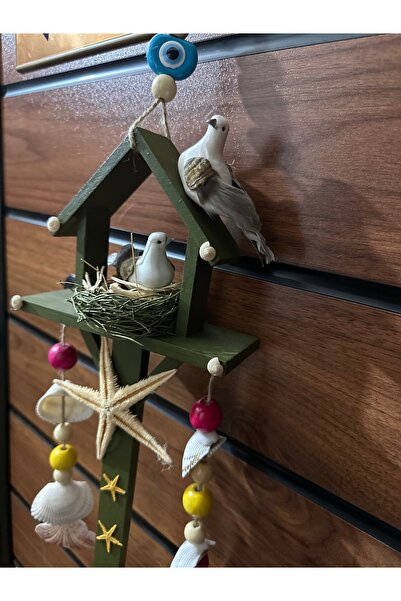 Marrone Bird's Nest Door Ornament Garden Ornaments Tree Cottage Balcony Decor 40 cm