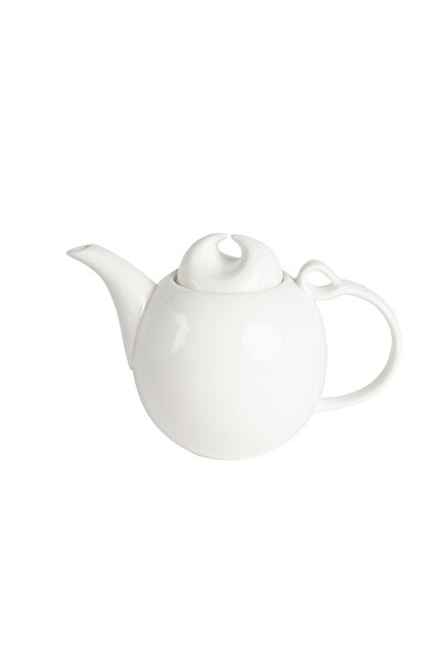 SQUALO Squalo - Elegant Porcelain Teapot with an Attractive and Contemporary Design, White - 850 ml