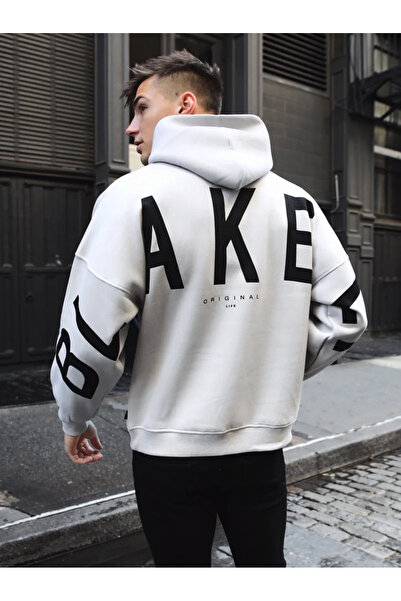 macklin Unisex Women Men Blakey Wool Printed Custom Design 3 Thread Hooded Sweatshirt Hoodie