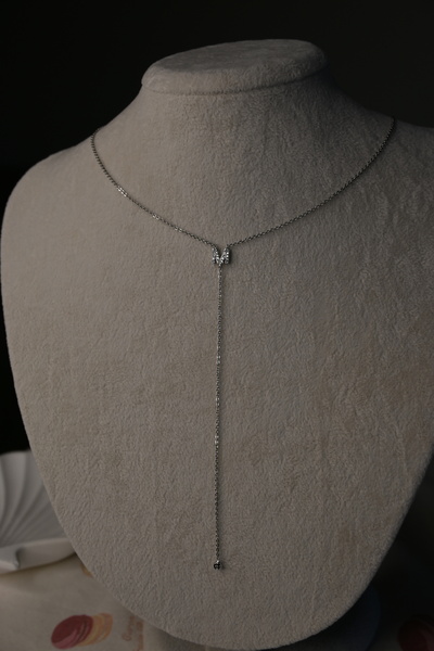 sellycodesign Taşlı harf kolye