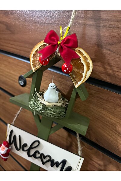 Marrone Bird's Nest 40 cm Garden Balcony Door Ornaments Rustic Bohemian Ornament
